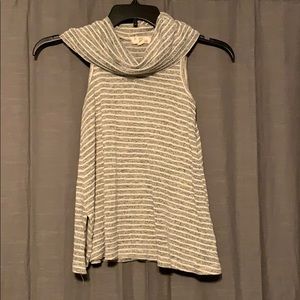 Grey and white tank top